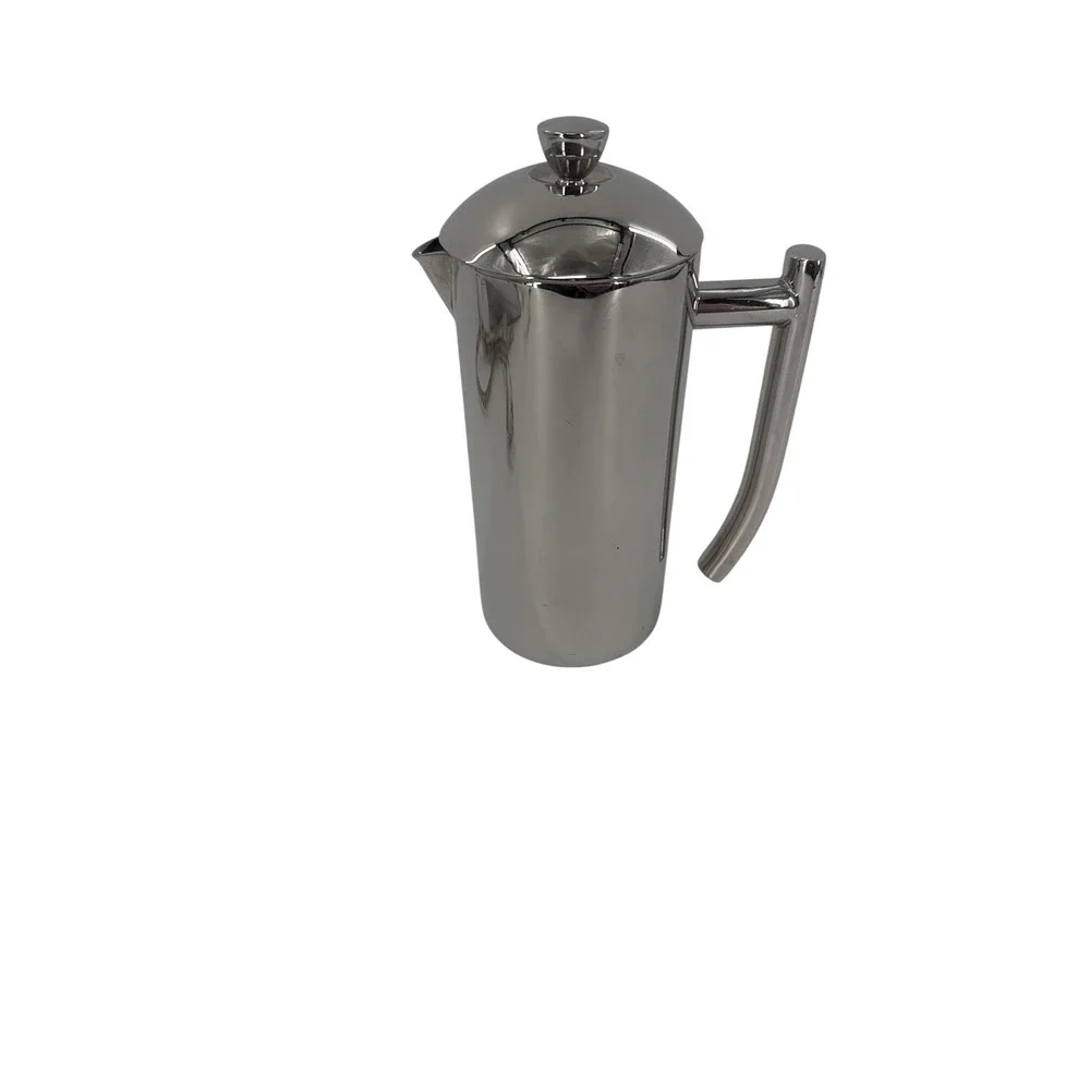 Frieling French Press Coffee Maker Silver 17oz Double Walled Stainless Steel